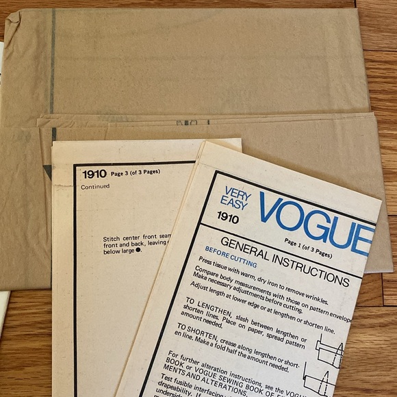 VTG Vogue French Boutique Designer Renata UNCUT Sewing Pattern - Picture 9 of 11